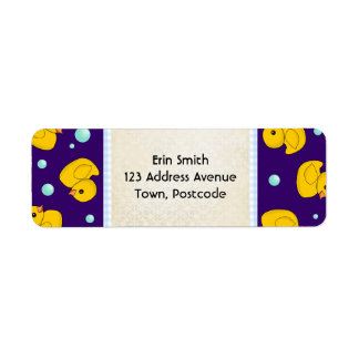 Rubber Duckie address label