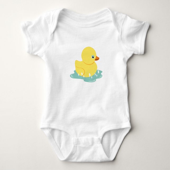 Rubber  Duckie Baby Bodysuit (Front)