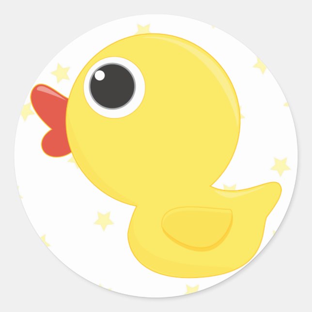 Rubber Duckie Classic Round Sticker (Front)