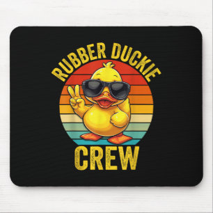 Rubber Duckie Crew Cruise Duck Matching Group Mouse Pad