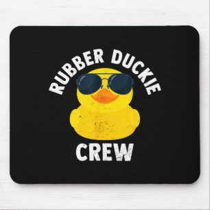 Rubber Duckie Crew Funny Rubber Duck  Mouse Pad
