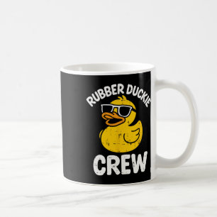 Rubber Duckie Crew Funny Yellow Duck Cool Squad Ma Coffee Mug