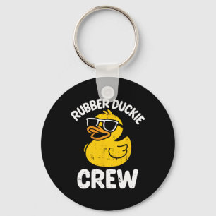 Rubber Duckie Crew Funny Yellow Duck Cool Squad Ma Key Ring