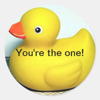 Rubber Duckie Cute Kids Toy Classic Round Sticker