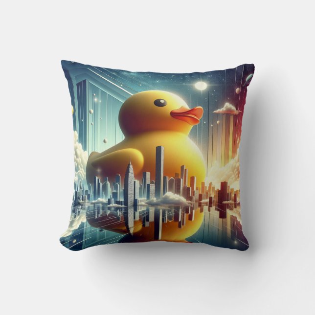 Rubber Duckie Duck  Cushion (Front)