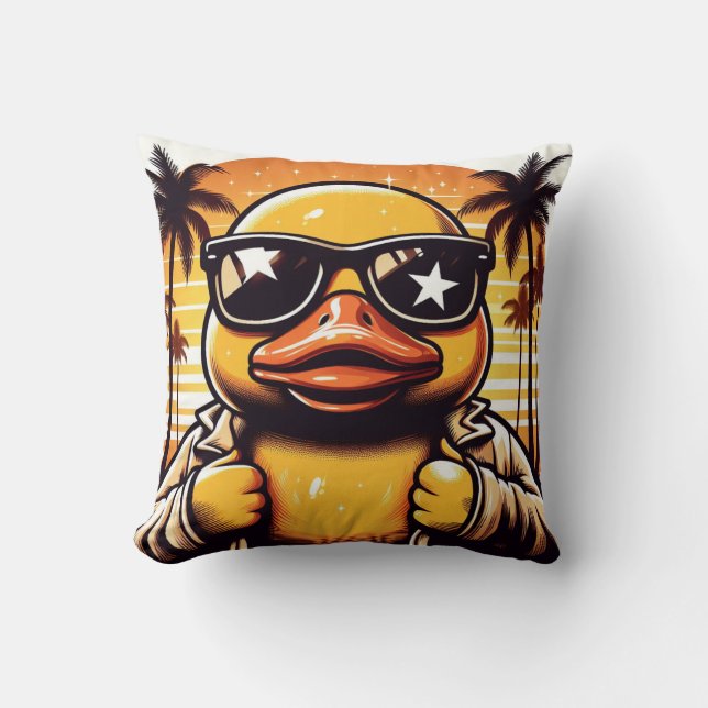 Rubber Duckie Duck  Cushion (Front)