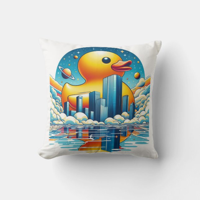 Rubber Duckie Duck  Cushion (Front)