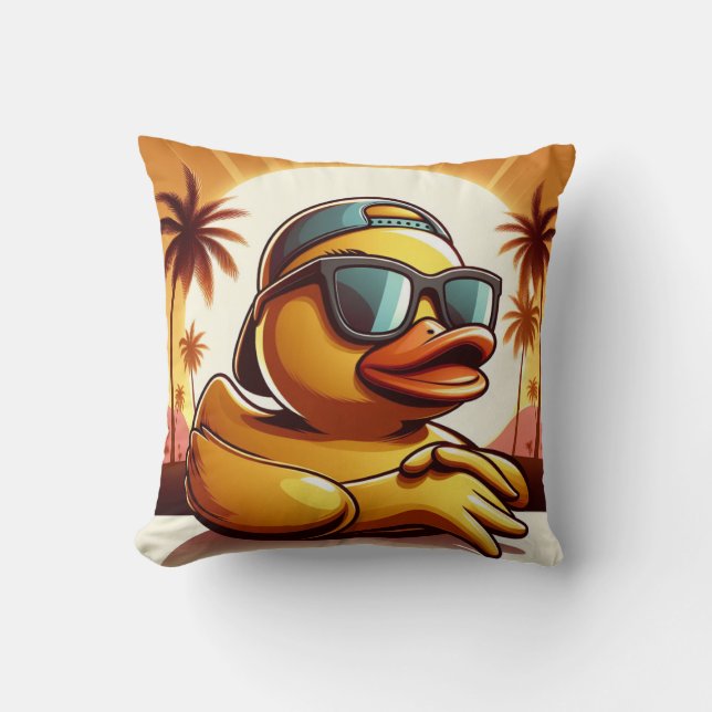 Rubber Duckie Duck  Cushion (Front)