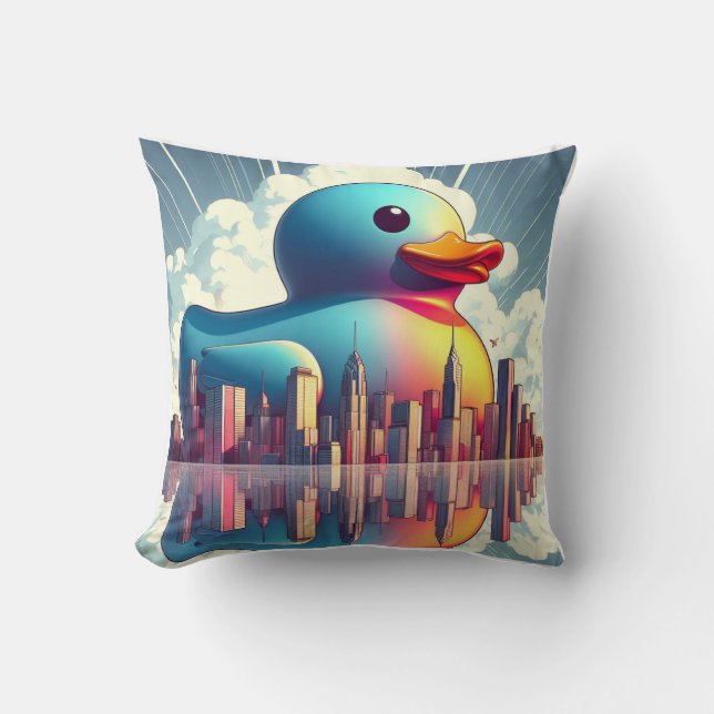 Rubber Duckie Duck  Cushion (Front)