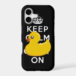 Rubber Duckie Keep Calm and Carry On iPhone 5 Case