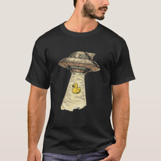 Rubber Duckie UFO Alien Funny Rubber Duck Long Sle T-Shirt