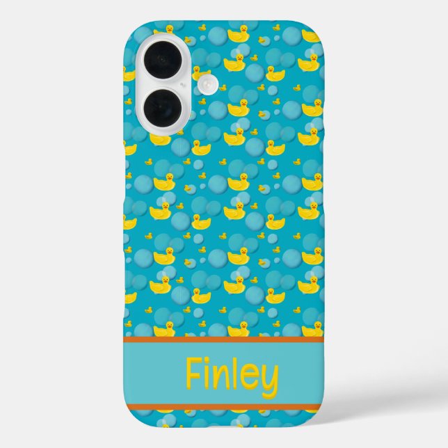 Rubber ducks and bubbles pattern Case-Mate iPhone case (Back)