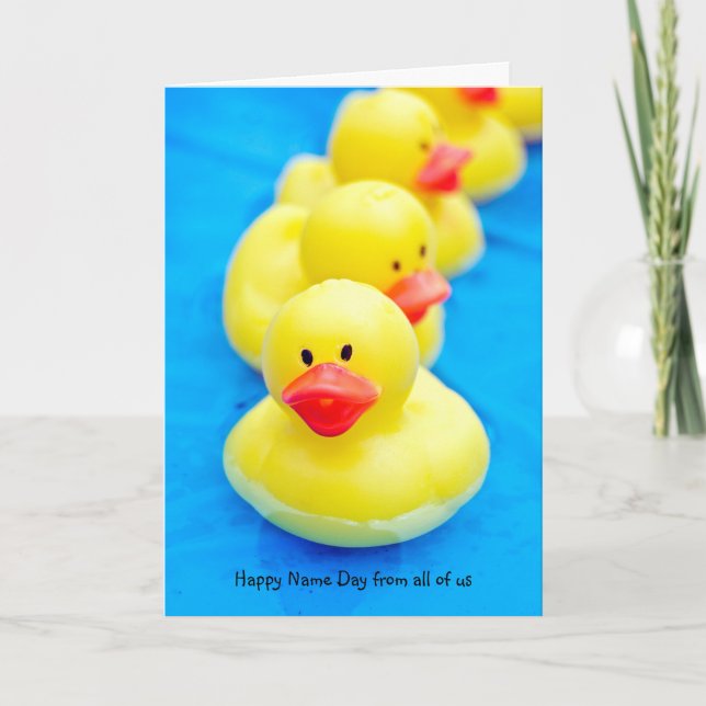 Rubber Ducks for Name Day from group Card (Front)