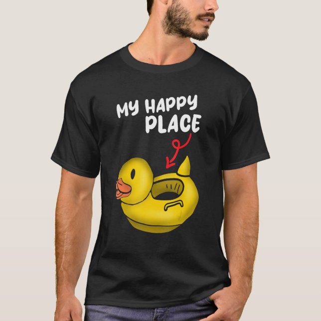 Rubber Ducks My happy place T-Shirt (Front)
