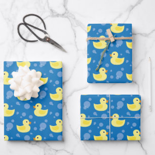 Rubber Ducks Wrapping Paper Sheet