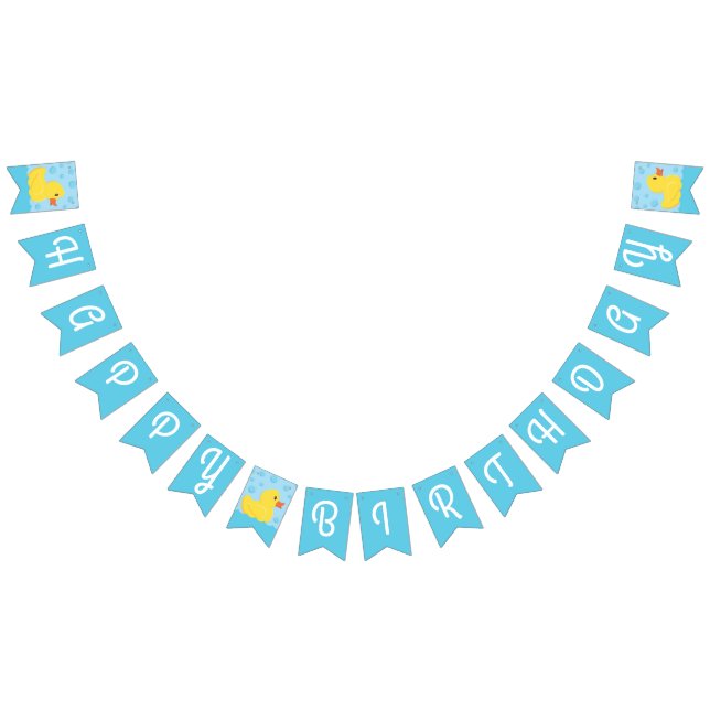 Rubber Ducky 1st Birthday Party Kids Baby Bunting (All)