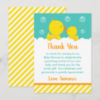 Rubber Ducky Baby Shower Yellow and Green