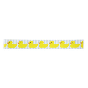 Rubber Ducky Blue Stripe Ribbon Satin Ribbon