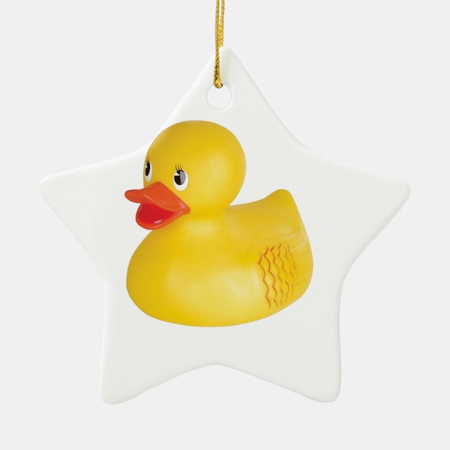 Rubber Ducky Ceramic Tree Decoration (Front)