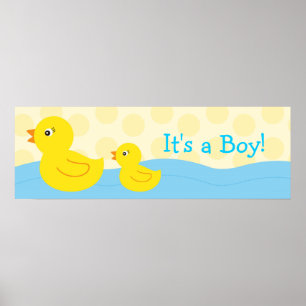 Rubber Ducky Duck Personalised Banner Sign