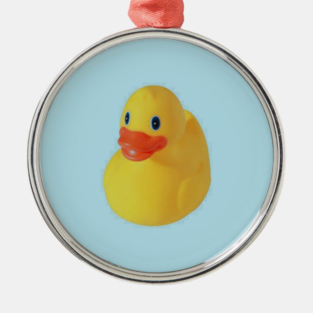 Rubber Ducky Metal Tree Decoration (Front)