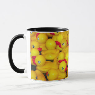 Rubber ducky pattern coffee mug