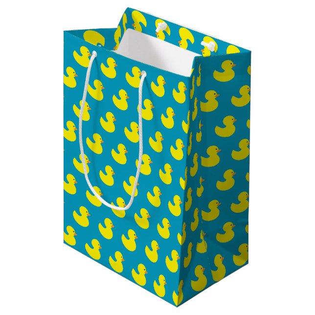 Rubber Ducky Pattern Gift Bag (Front Angled)