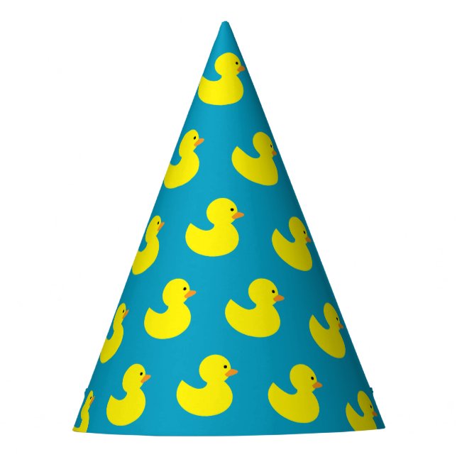 Rubber Ducky Pattern Party Hats (Front)