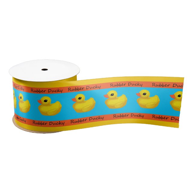 Rubber Ducky Satin Ribbon (Spool)