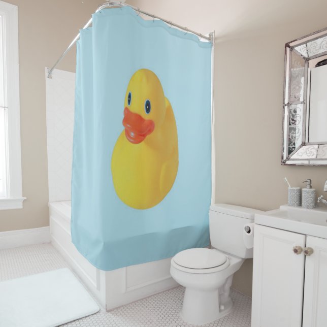 Rubber Ducky Shower Curtain (In Situ)