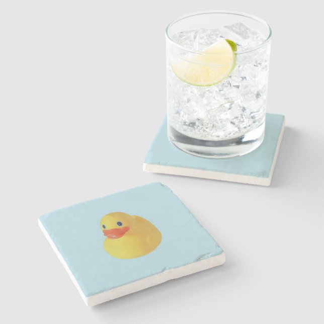 Rubber Ducky Stone Coaster (Side)