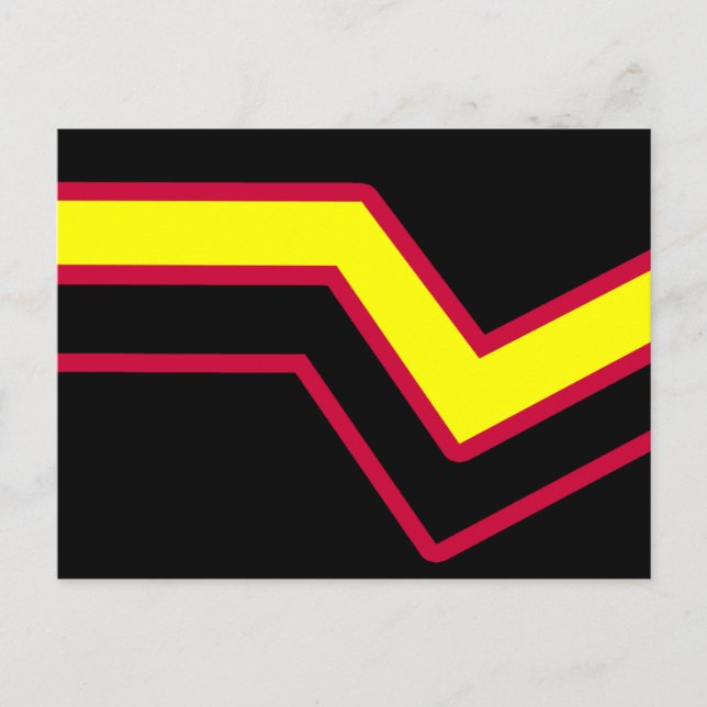 Rubber / Latex Pride Flag Postcard (Front)