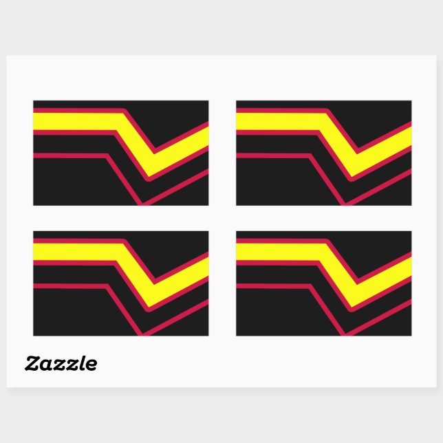 Rubber / Latex Pride Flag Rectangular Sticker (Sheet)
