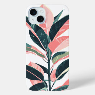Rubber Plant - Illustration Nature Minimalist iPhone 15 Mini Case