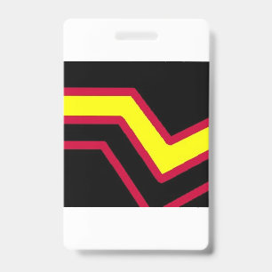 Rubber pride flag ID badge