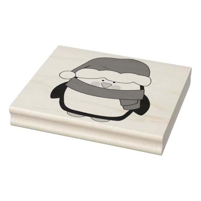 Rubber Stamp - Christmas Penguin (Stamp)