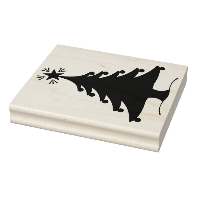 Rubber Stamp - Christmas Tree With Star (Stamp)