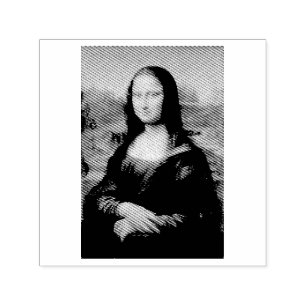 RUBBER STAMP : LEONARDO DA VINCI : THE Mona Lisa