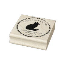 Rubber Stamp Personalised Return Address Fox Theme
