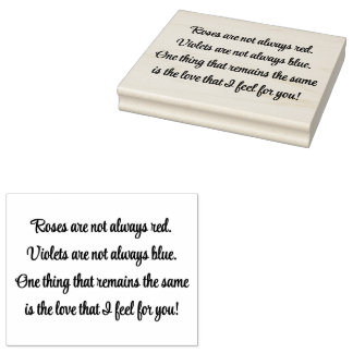 Rubber Stamp - Rhyming Poetry - Love
