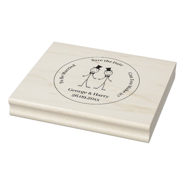 Rubber Stamp - Save The Date Gay (Stamp)