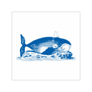 RUBBER STAMP : VINTAGE WHALE BY GEORGE SHAW