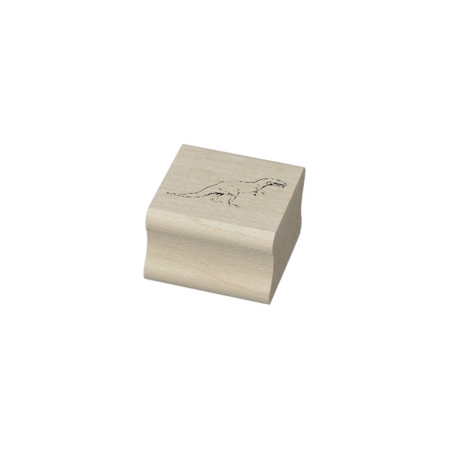 Rubber stamp with vintage Tyrannosaurus (Stamp)