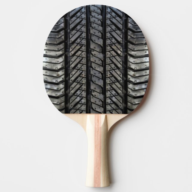 Rubber Tire Style Automotive Texture Ping Pong Paddle (Front)