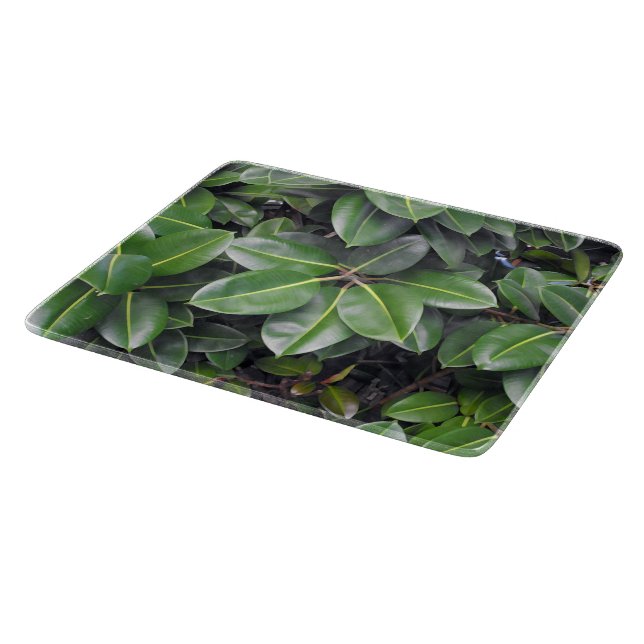 Rubber Tree Closeup Cutting Board (Corner)