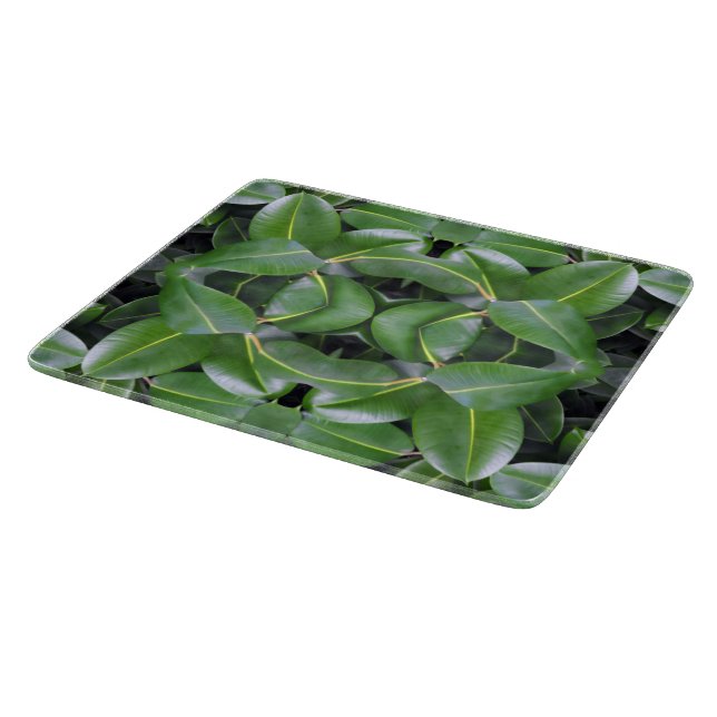 Rubber Tree Pattern Cutting Board (Corner)