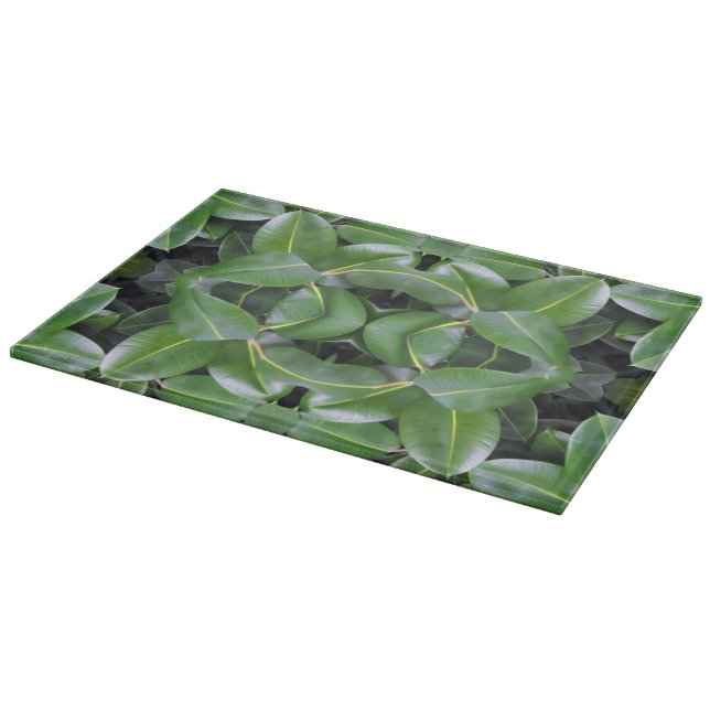 Rubber Tree Pattern Cutting Board (Corner)