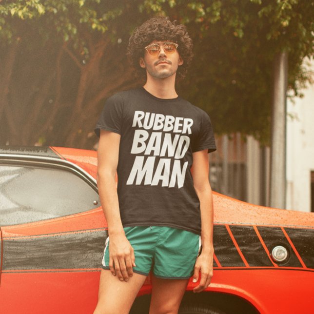 RUBBERBAND MAN MEN'S 1970s T-Shirts Tees (Creator Uploaded)