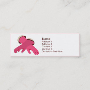 Rubbergloves - Skinny Mini Business Card