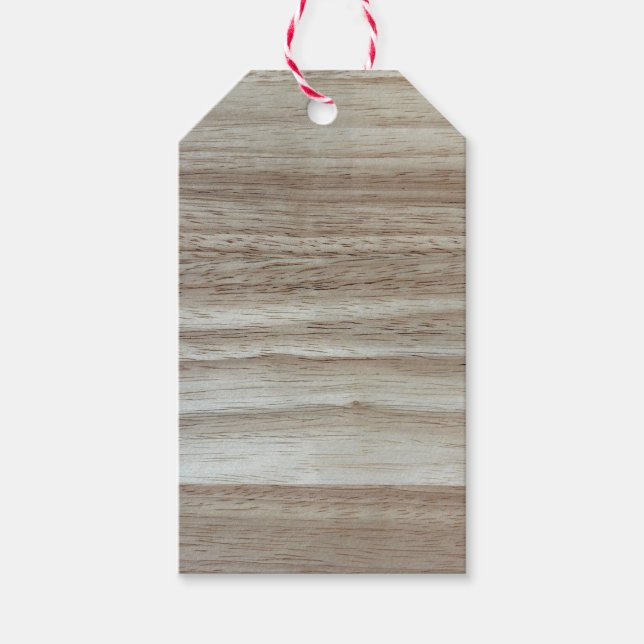 Rubberwood Wood Grain  Gift Tags (Front)
